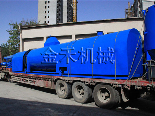 金禾機械炭化機生產線發往山東